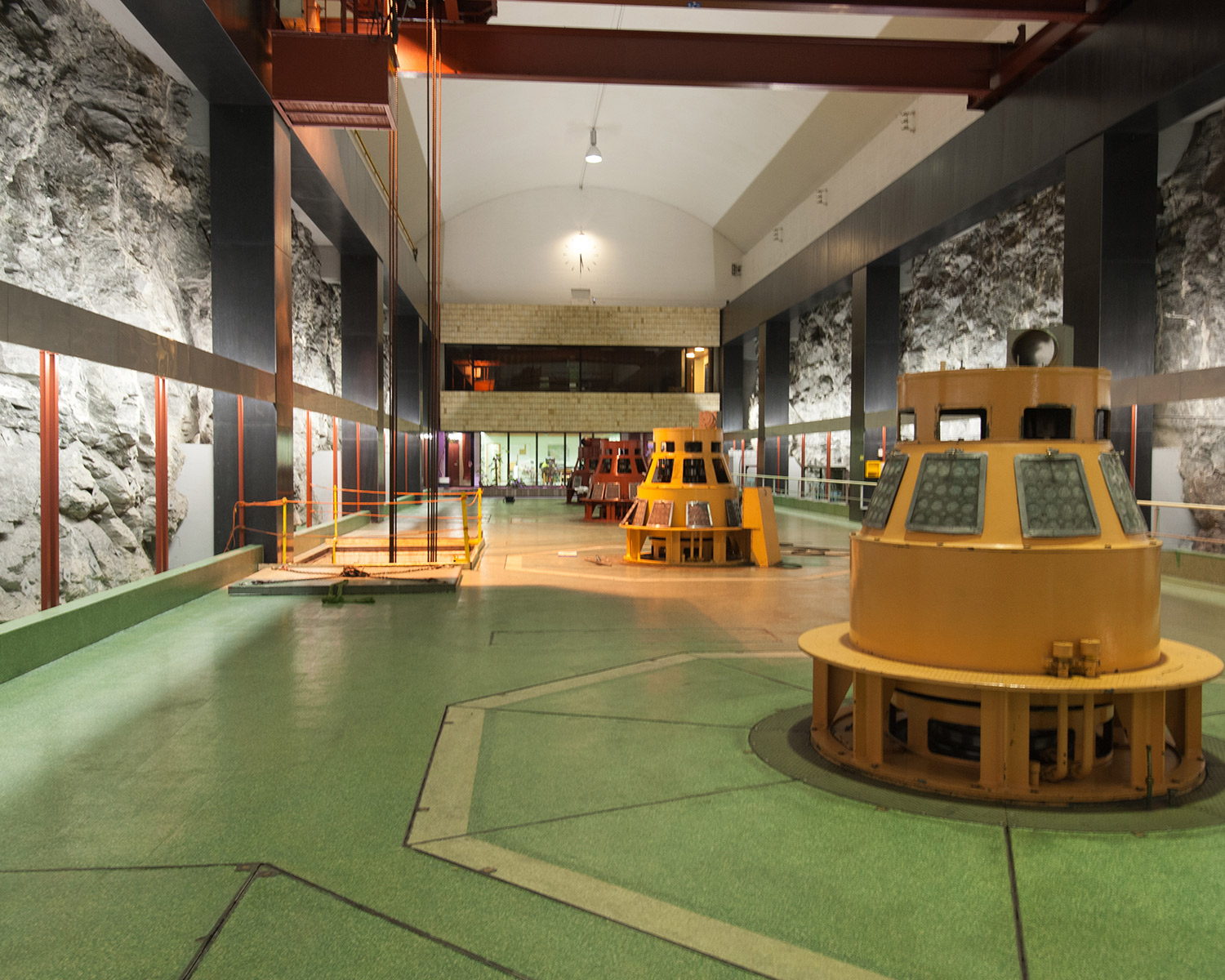 Machine room at Nea power plant.